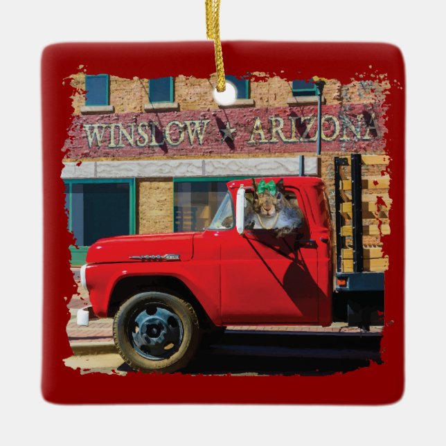 It's A Squirrel, My Lord Ceramic Ornament (Front)