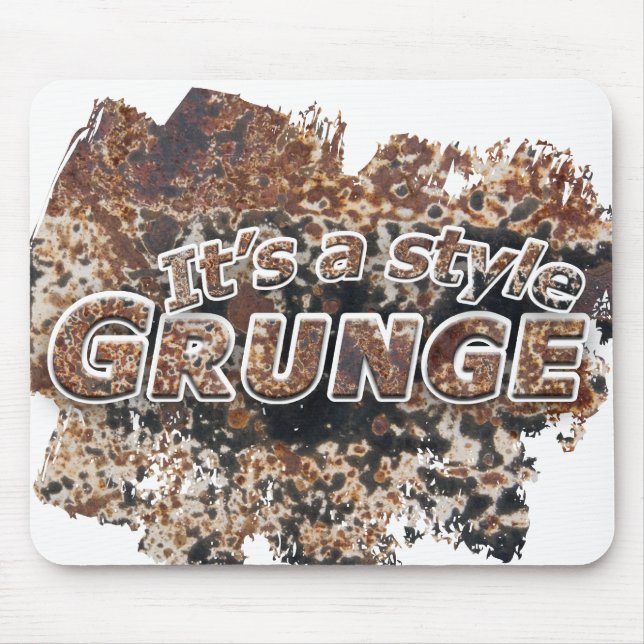 It's A Style GRUNGE Rusty Letters Mouse Mat (Front)