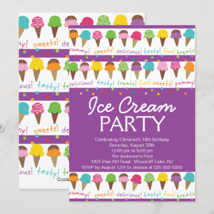 It's a Summer Ice Cream Party Invitation