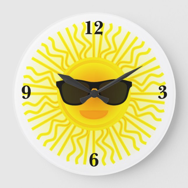 It's A Sunny Day Wall Clock (Front)