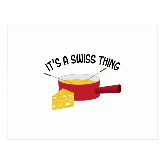 It's A Swiss Thing Postcard