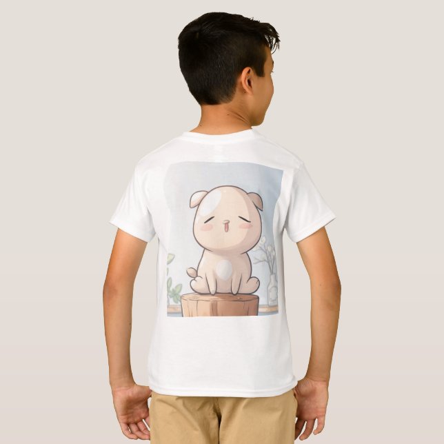 It's a T-shirt with a cute dog. (Back Full)