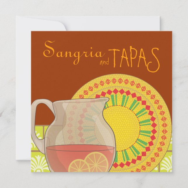 It's a Tapas Party! Happy Fiesta Invitation (Front)