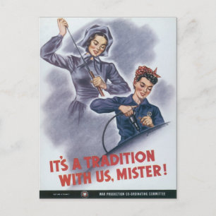 It's a Tradition with Us, Mister! Postcard