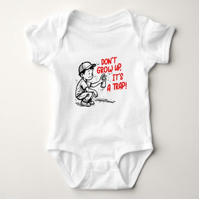 It's a trap baby bodysuit (Front)