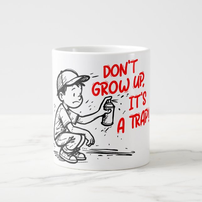 It's a trap large coffee mug (Front)