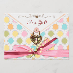It's A Whimsey Girl BABY SHOWER Invitation