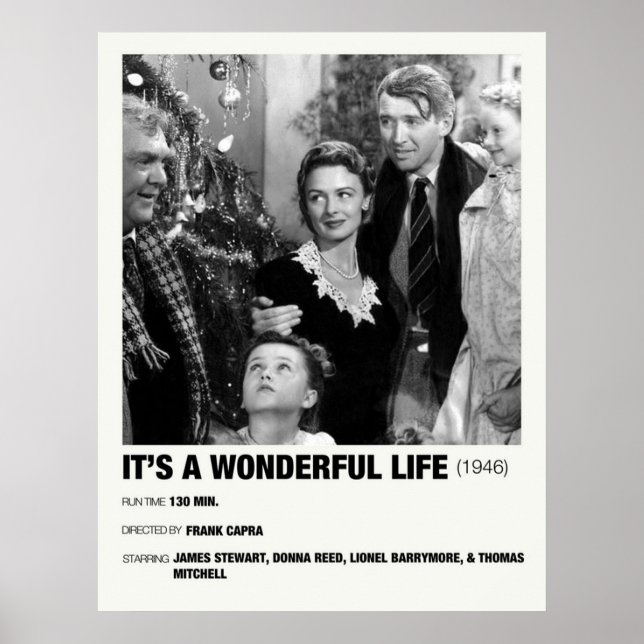 Its a Wonderful Life 1946 Alternative Film Poster (Front)