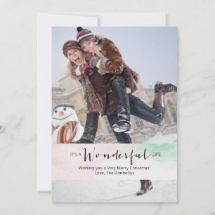 It's a Wonderful Life 1 Photo Christmas Card