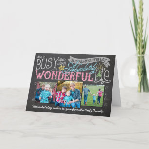 It's a Wonderful Life Chalkboard Holiday Card