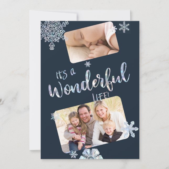 Its a Wonderful Life Christmas Photo Card (Front)