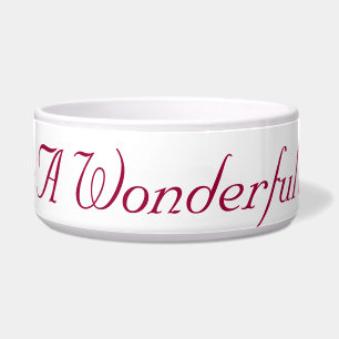 It's A Wonderful Life Dog bowl
