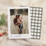 It's a Wonderful Life | Elegant Christmas Photo Foil Holiday Card<br><div class="desc">Give your Christmas cards a sparkle with real gold, silver, or rose gold foil! Capture the magic of the season with this elegant real foil Christmas photo card. Your portrait photo is framed by a hand-painted white border with rough, artistic edges, giving it a unique, handcrafted look. Below the photo,...</div>