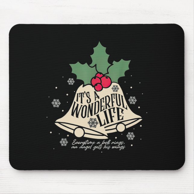 It's A Wonderful Life Everytime A Bell Rings Chris Mouse Mat (Front)