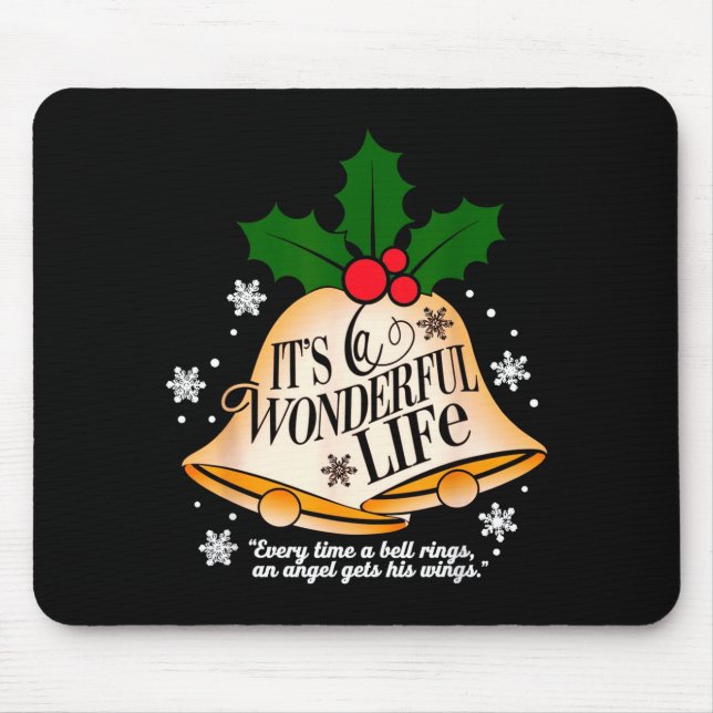 It's A Wonderful Life Everytime A Bell Rings Chris Mouse Mat (Front)