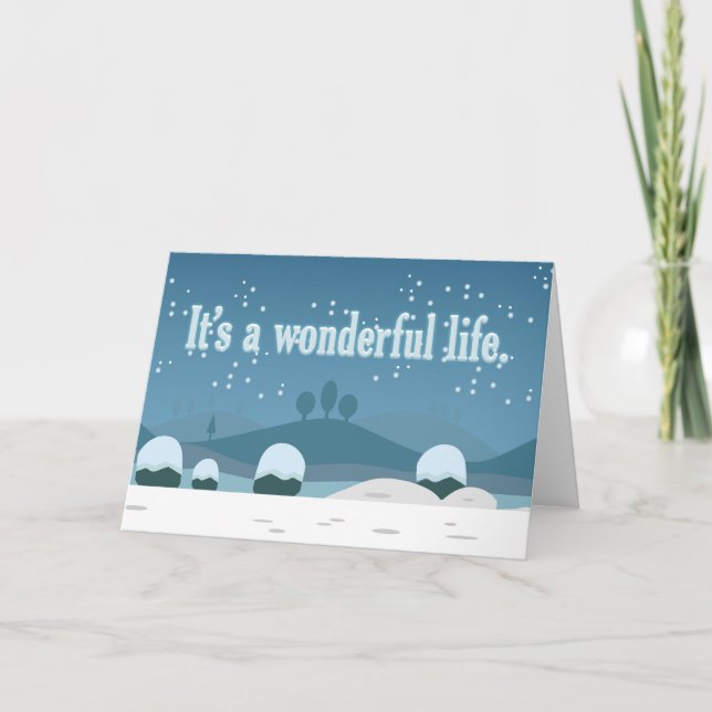 It's A Wonderful Life Greeting Card (Front)