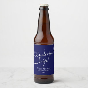 It's a Wonderful Life, Holiday Beer Bottle Label