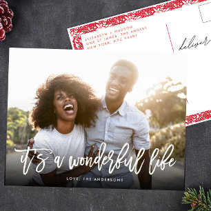 It's a Wonderful Life Holiday Christmas Postcard