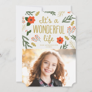 It's A Wonderful Life Holiday Photo Card