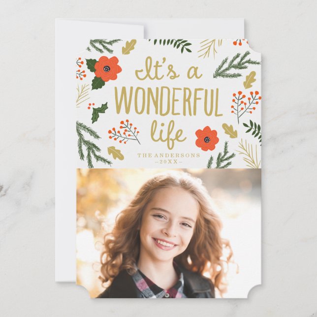 It's A Wonderful Life | Holiday Photo Card (Front)