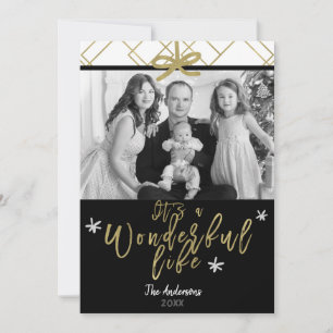 It's A Wonderful Life Modern Holiday Photo Card