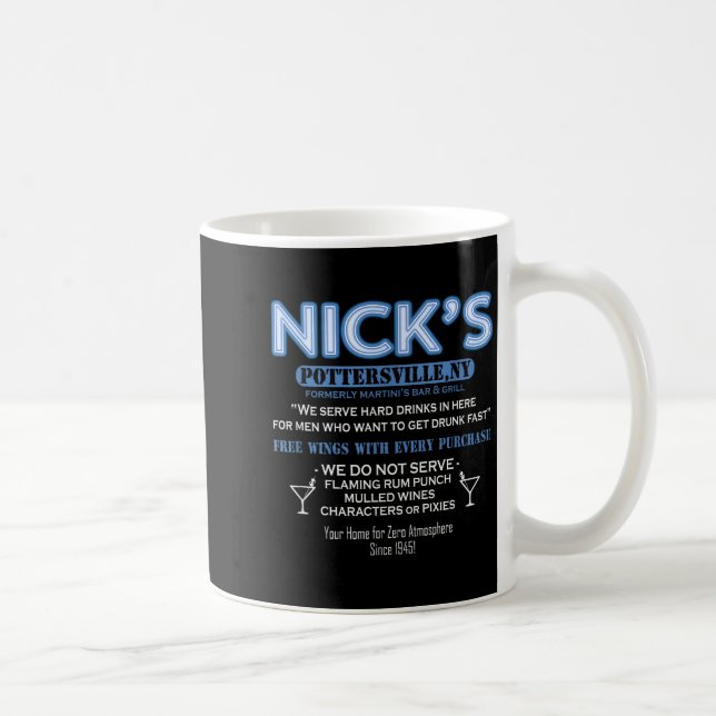 It's A Wonderful Life Nicks Bar George Bailey Clar Coffee Mug (Right)
