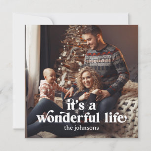 It's A Wonderful Life Photo Holiday Card