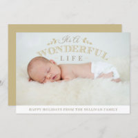 It's a Wonderful Life Quote Christmas Baby Photo