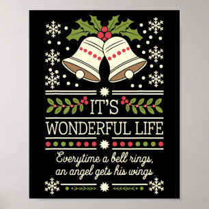 It's A Wonderful Life Shirt Everytime A Bell Rings Poster