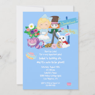 It's a Wonderland Birthday Tea Party Invitation