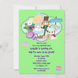 It's a Wonderland Birthday Tea Party Invitation