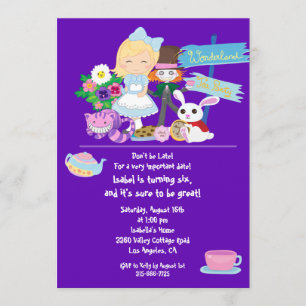 It's a Wonderland Birthday Tea Party Invitation
