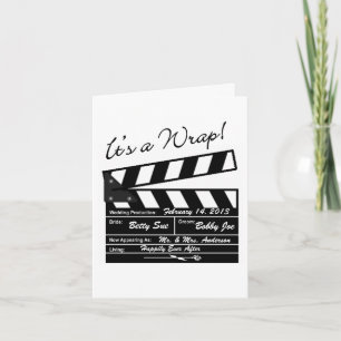 It's a Wrap - Movie Wedding Thank You