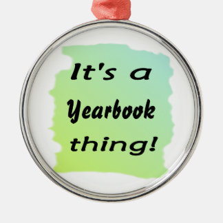 It's a yearbook thing! metal tree decoration