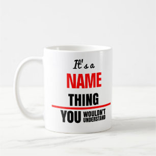 It's a your name thing you wouldn't understand coffee mug