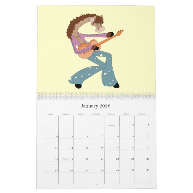 It's a Zoo! Mostly Giraffes... Calendar (Jan 2026)