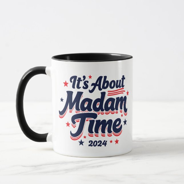 It's About Madam Time Kamala Harris Ekection  Mug (Left)