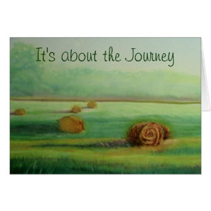 It's about the Journey pretty watercolo landscape