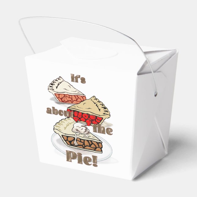 Its About the Pie Favour Box (Back Side)