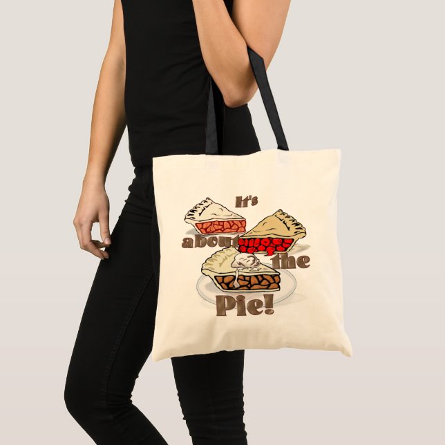 Its About the Pie THANKSGIVING HOLIDAY BAKERY Tote Bag (Front (Product))