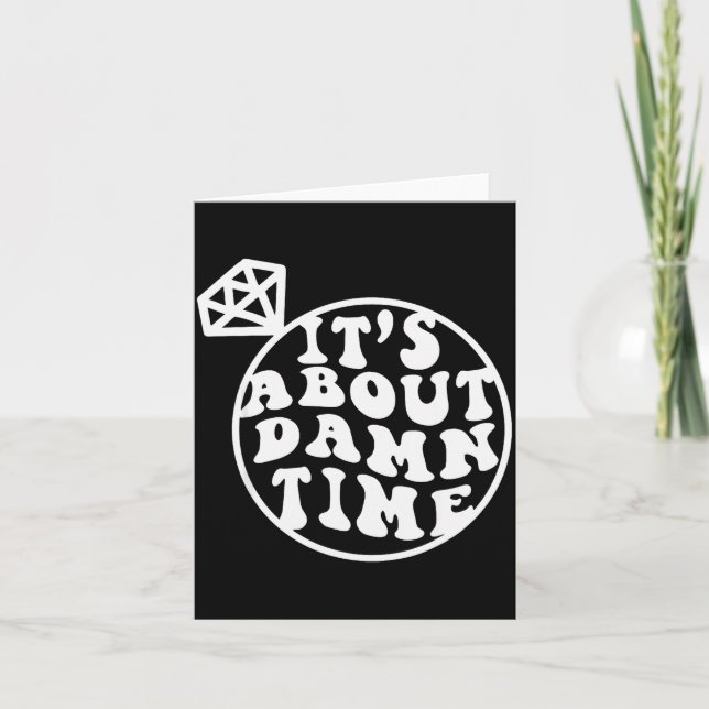 It's About Time, Big Bach Energy, Bachelorette Par Card (Front)