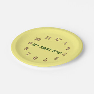 It's About Time! Paper Plate