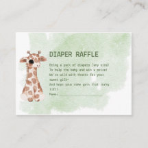 It's About To Get Wild Safari Jungle Diaper Raffle