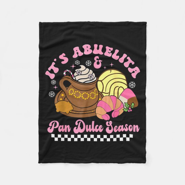 It's Abuelita &amp; Pan Dulce Season Hot Chocolate Fleece Blanket (Front)