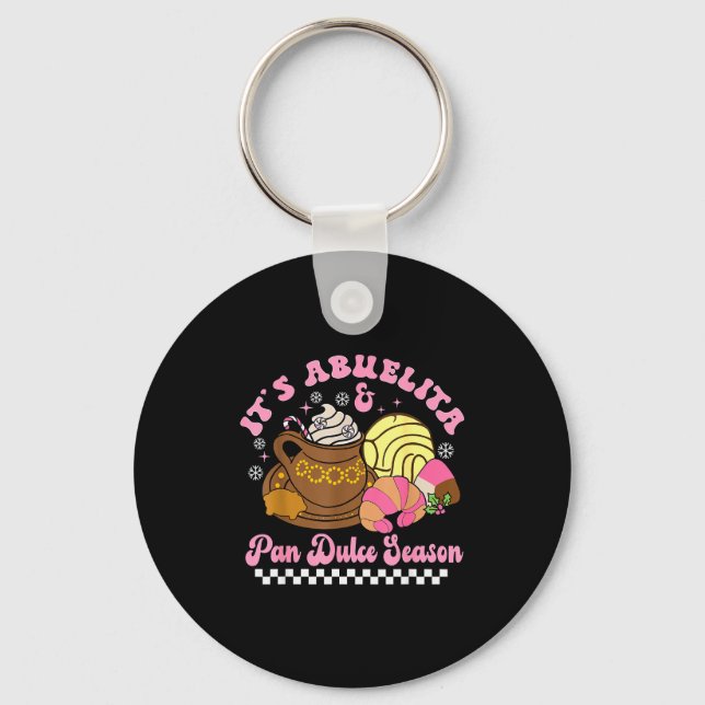 It's Abuelita &amp; Pan Dulce Season Hot Chocolate Key Ring (Front)