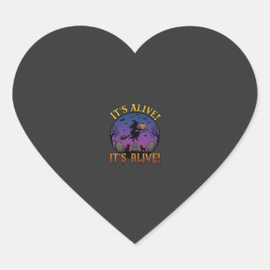 Its Alive Halloween Witch Pumpkin Black Cat Tombst Heart Sticker