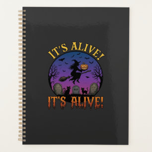 Its Alive Halloween Witch Pumpkin Black Cat Tombst Planner