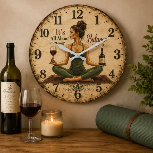 It's All About Balance  Large Clock (Creator Uploaded)