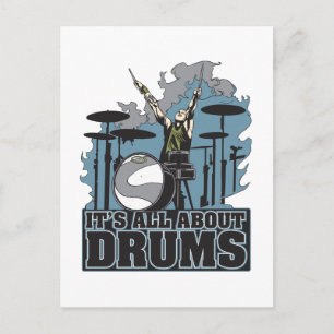 It's All About Drums Postcard