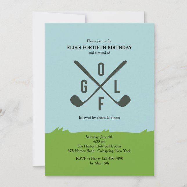 It's All About Golf Invitation (Front)